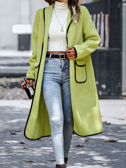 Long Sleeve Coat with Pockets