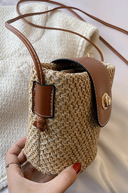 Adored Straw Bucket Bag