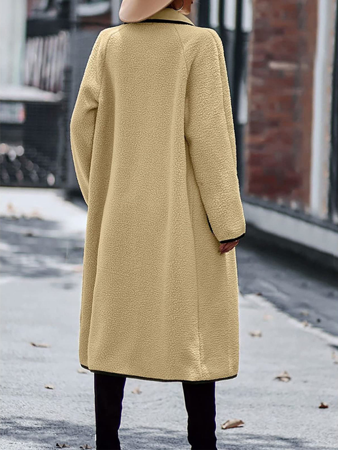 Long Sleeve Coat with Pockets