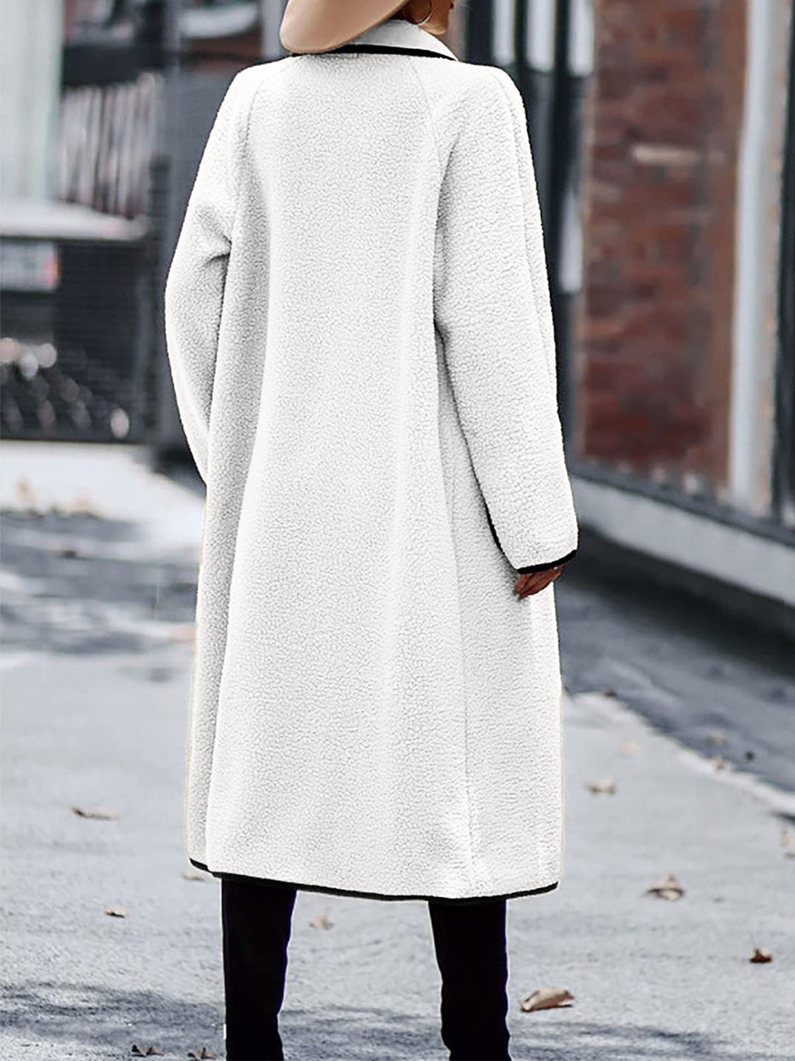 Long Sleeve Coat with Pockets