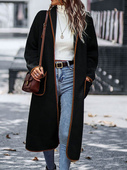 Long Sleeve Coat with Pockets