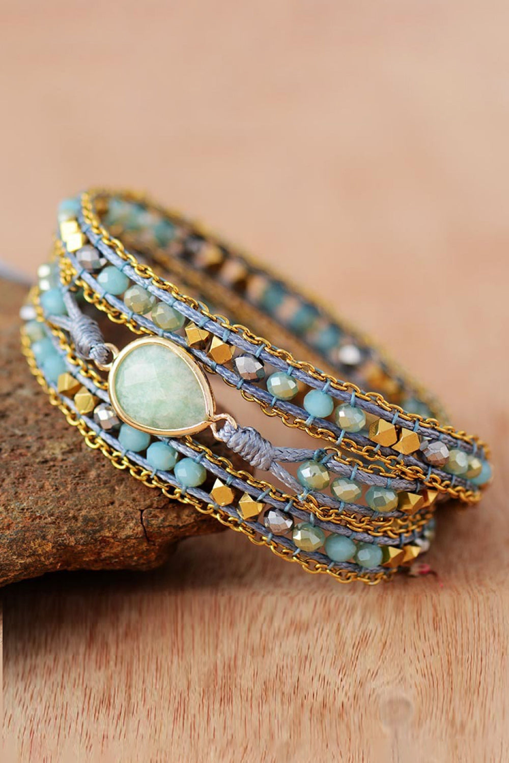 Handmade Triple Layer Beaded Bracelet